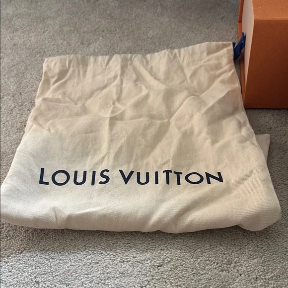 Louis Vuitton White and Tan Women's Sneakers - Picture 2 of 3